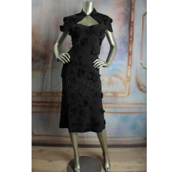 NWT Marc Jacobs Couture Floral Applique Dress - Picture 4 of 8